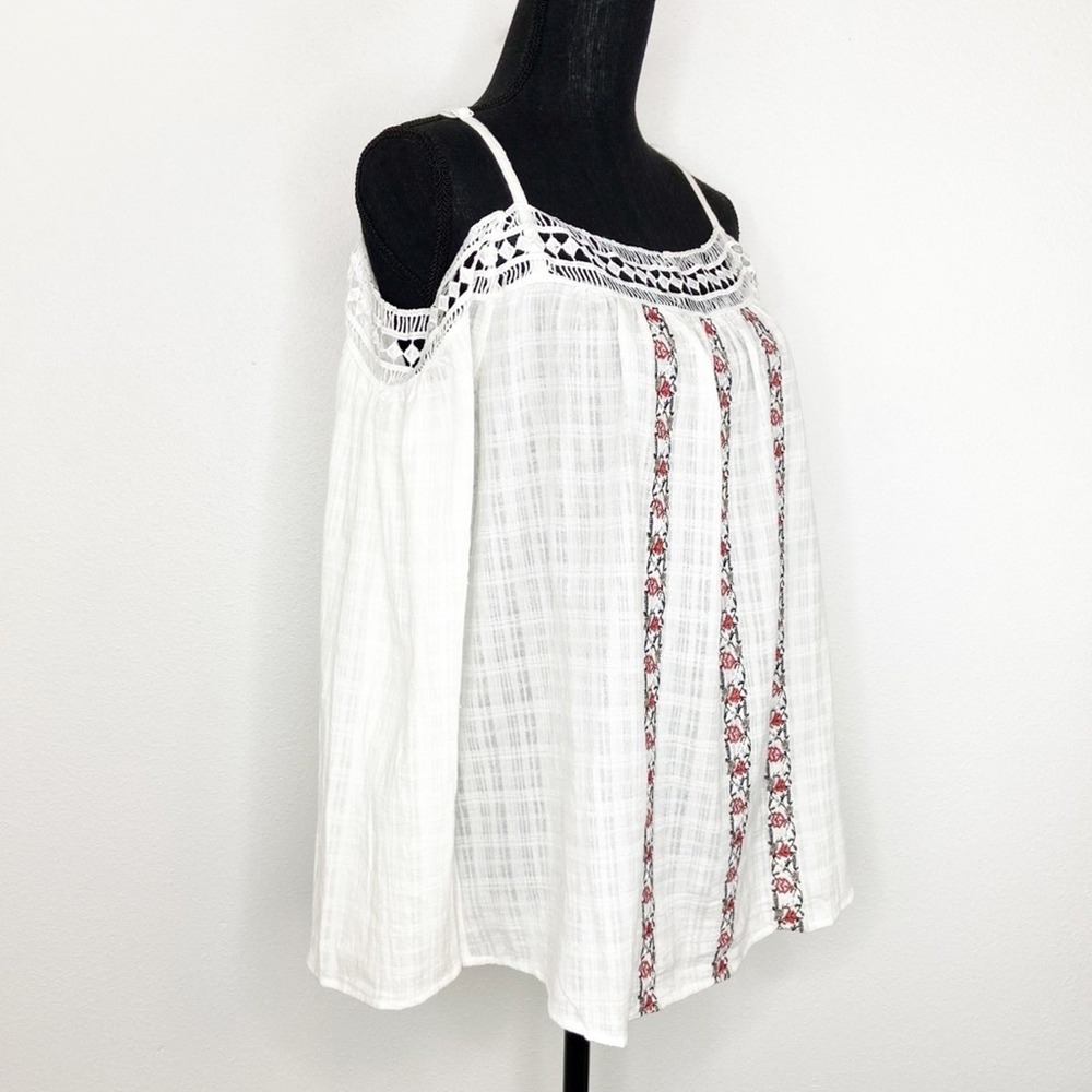 Blouse Top Gauzy Boho - Picture 3 of 10